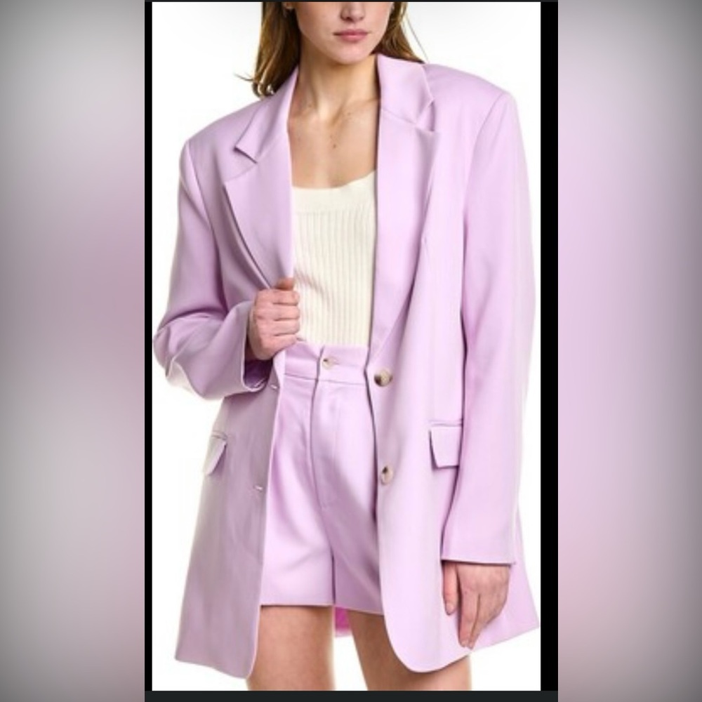 Walter Baker Purple Oversized Blazer